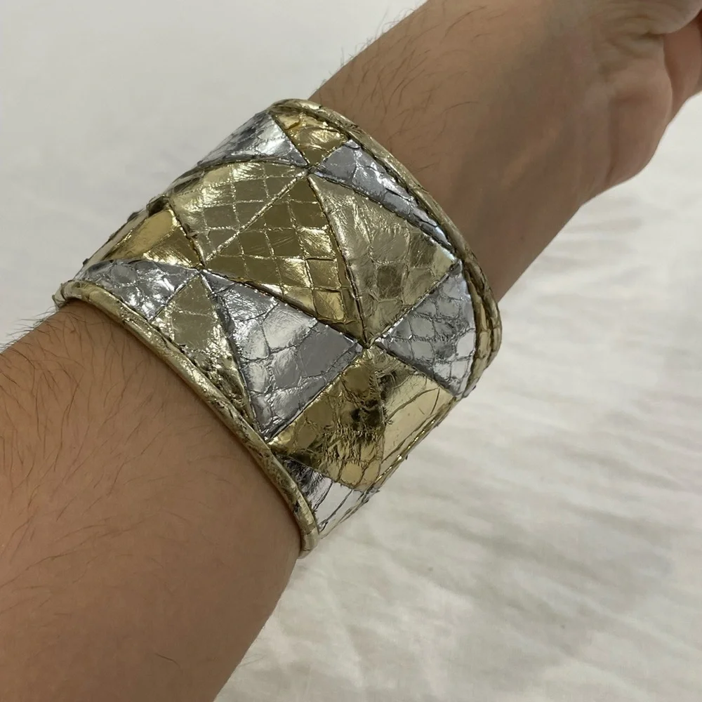 Miu Miu Leather Embossed Cuff - Picture 9 of 10